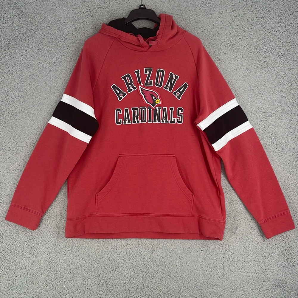 NFL Arizona Cardinals red hoodie long sleeve kangaroo pocket men’s XL football